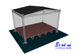 Bühnenüberdachungen von Exodus Lichttechnik